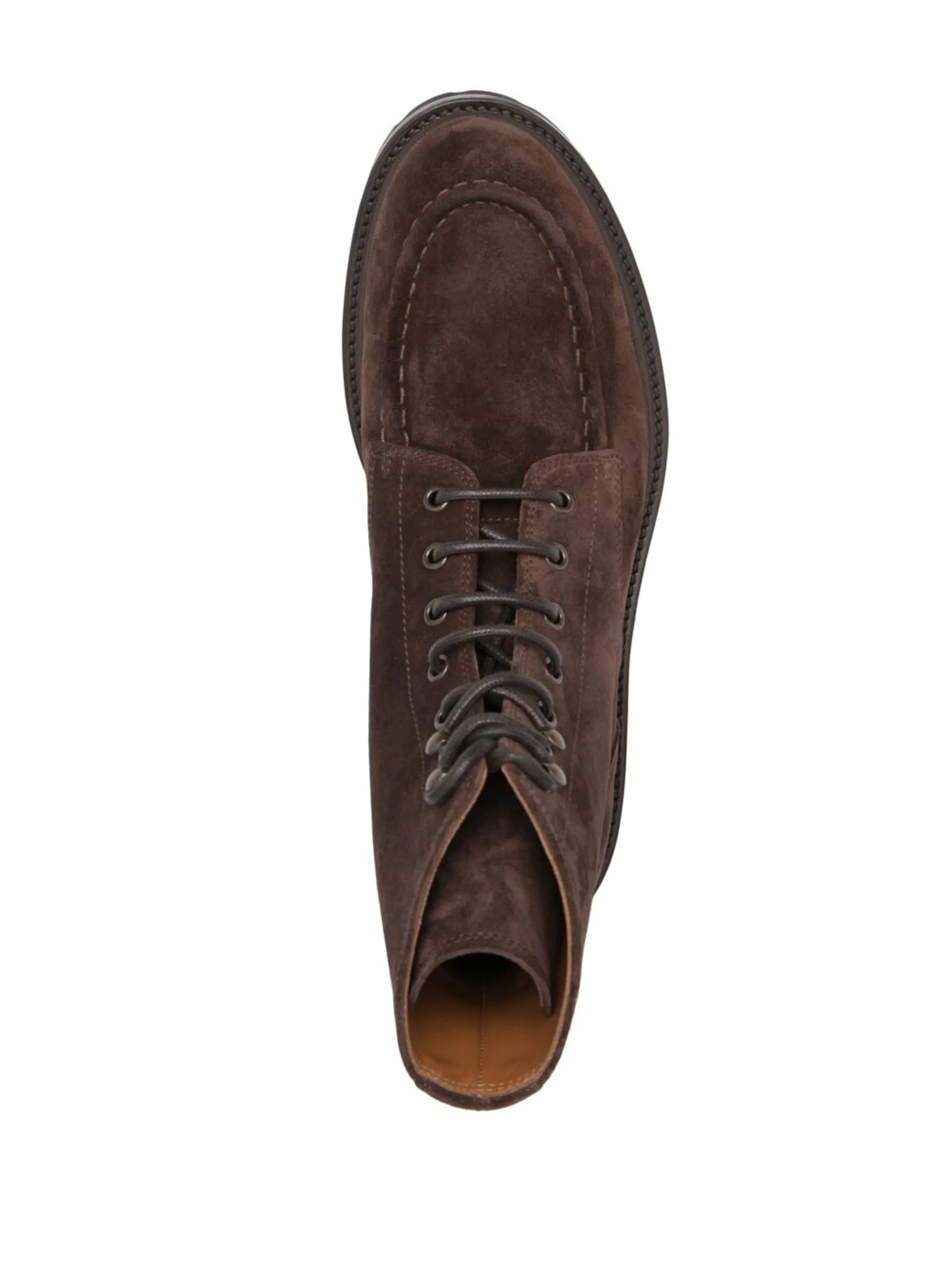 lace-up suede boots