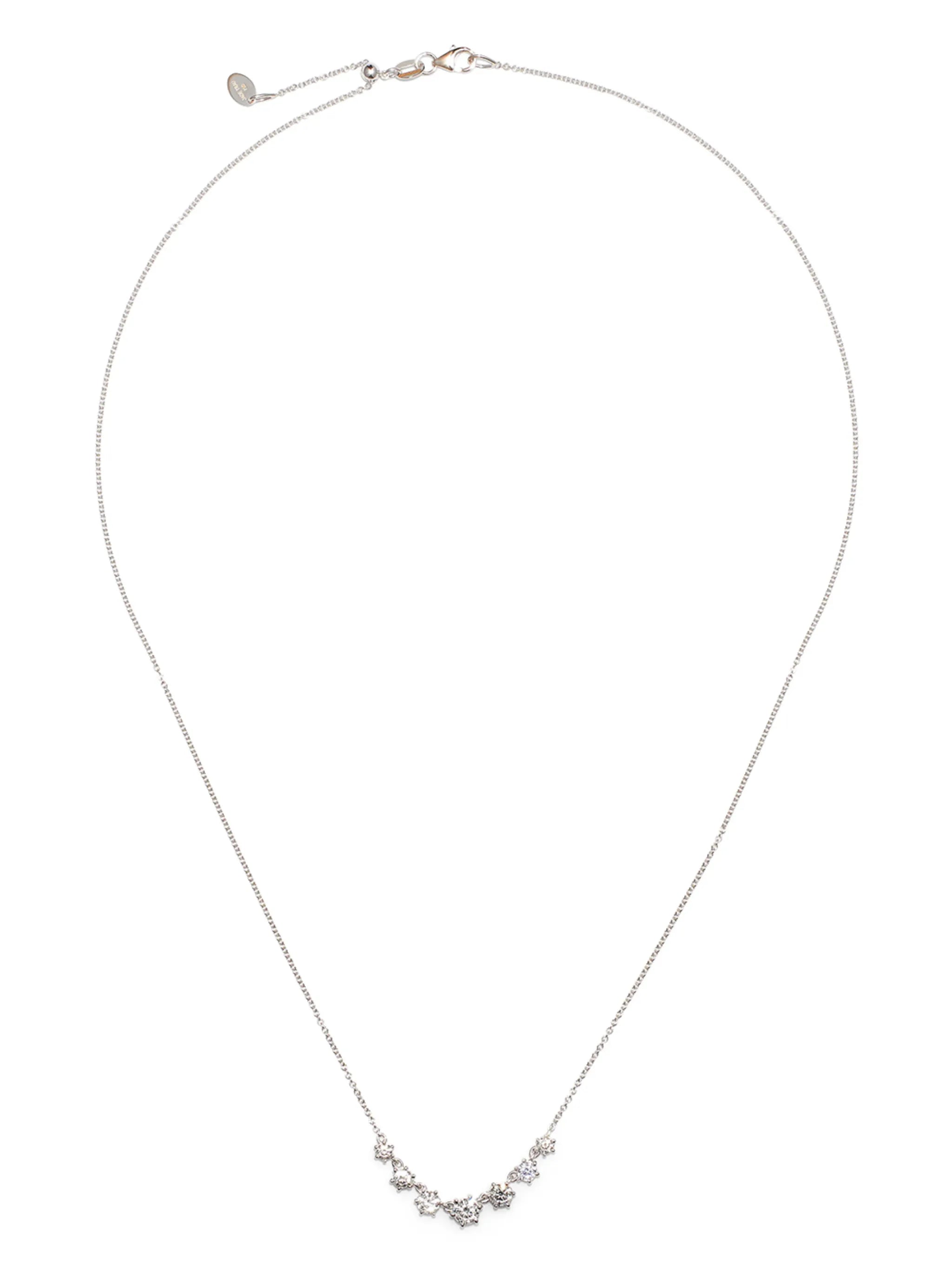 18kt white gold Penelope diamond necklace
