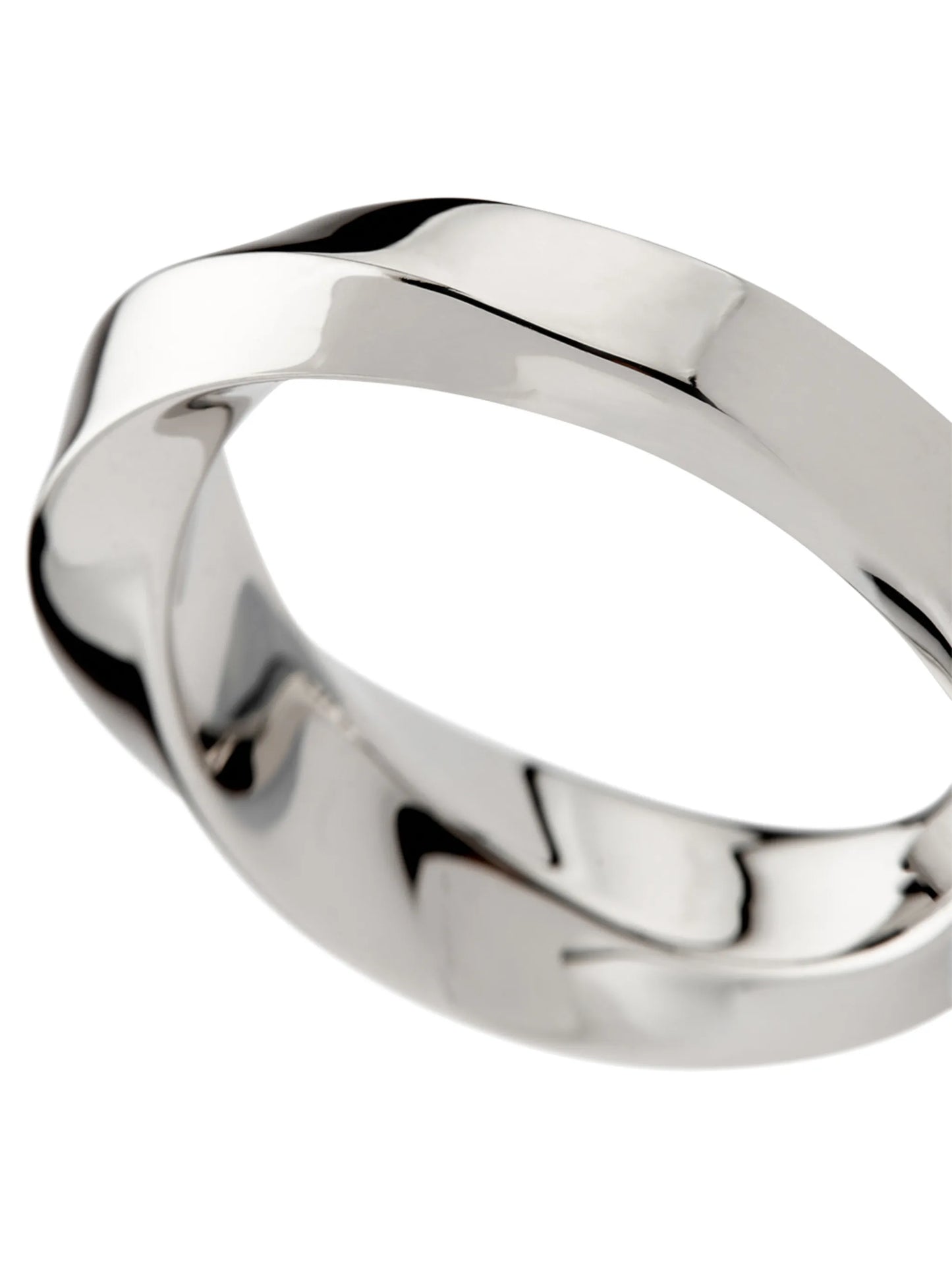 Infinity twisted-band ring