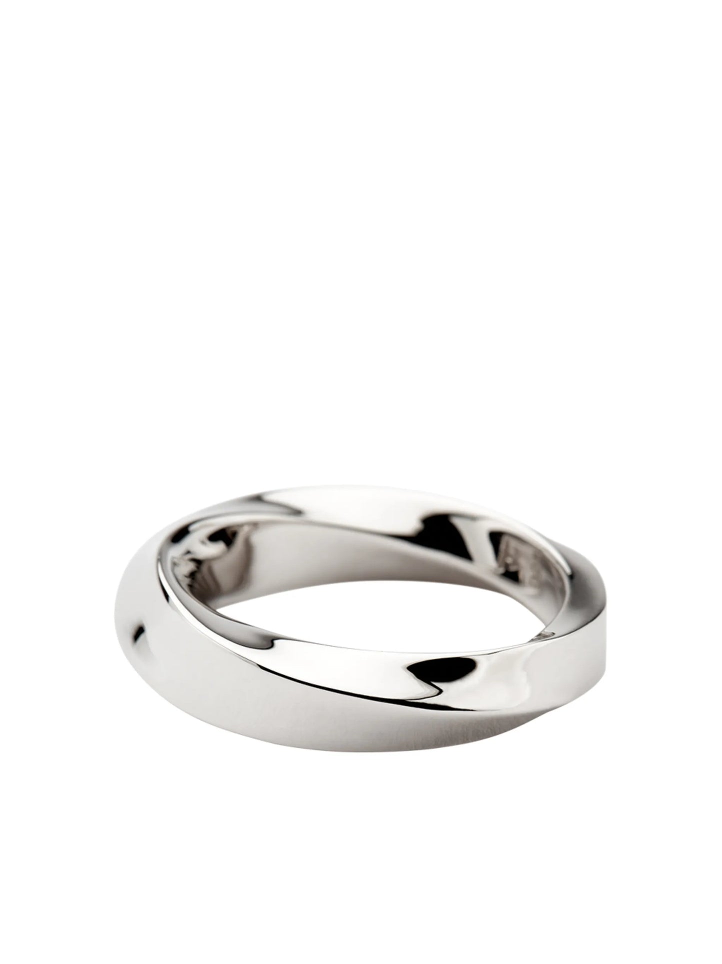 Infinity twisted-band ring