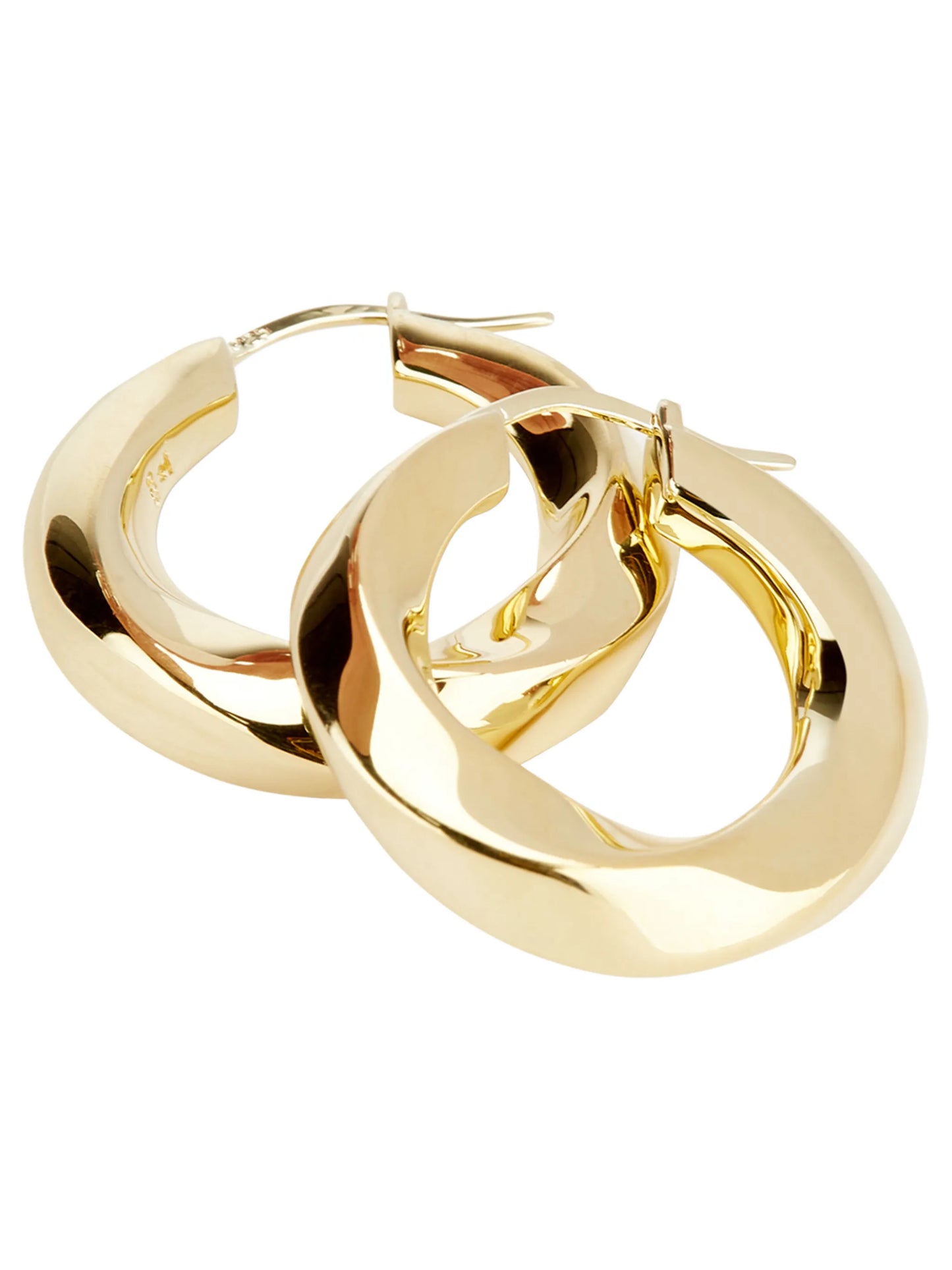 Infinity hoop earrings