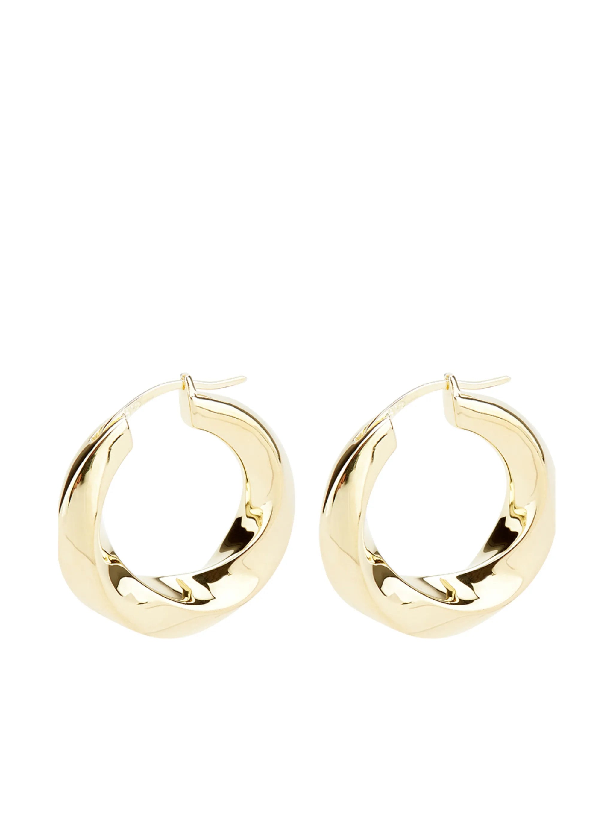 Infinity hoop earrings