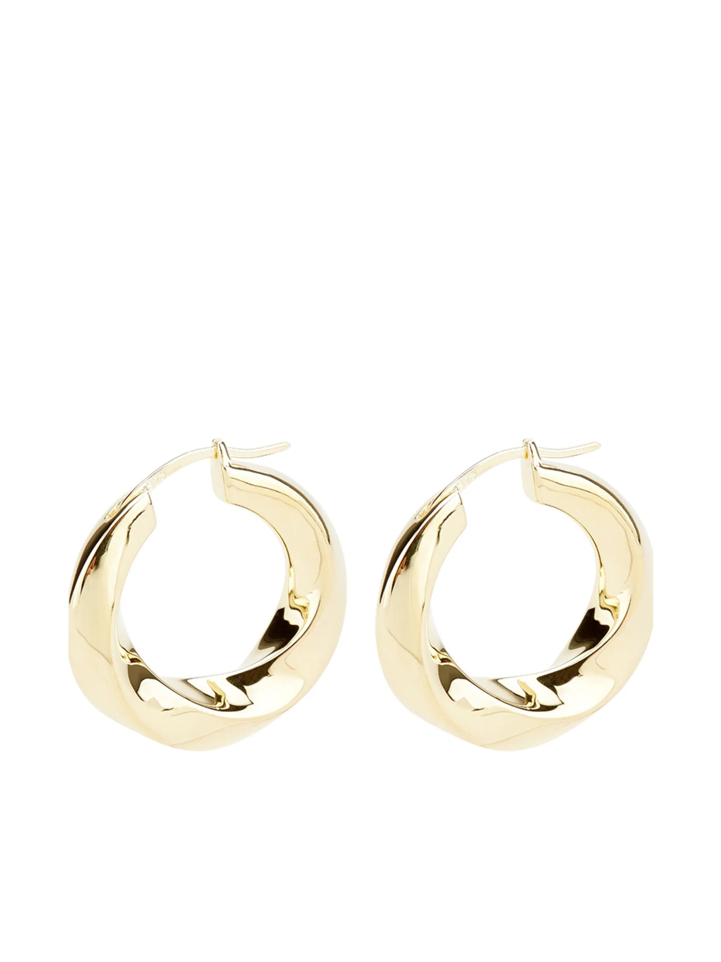 Infinity hoop earrings