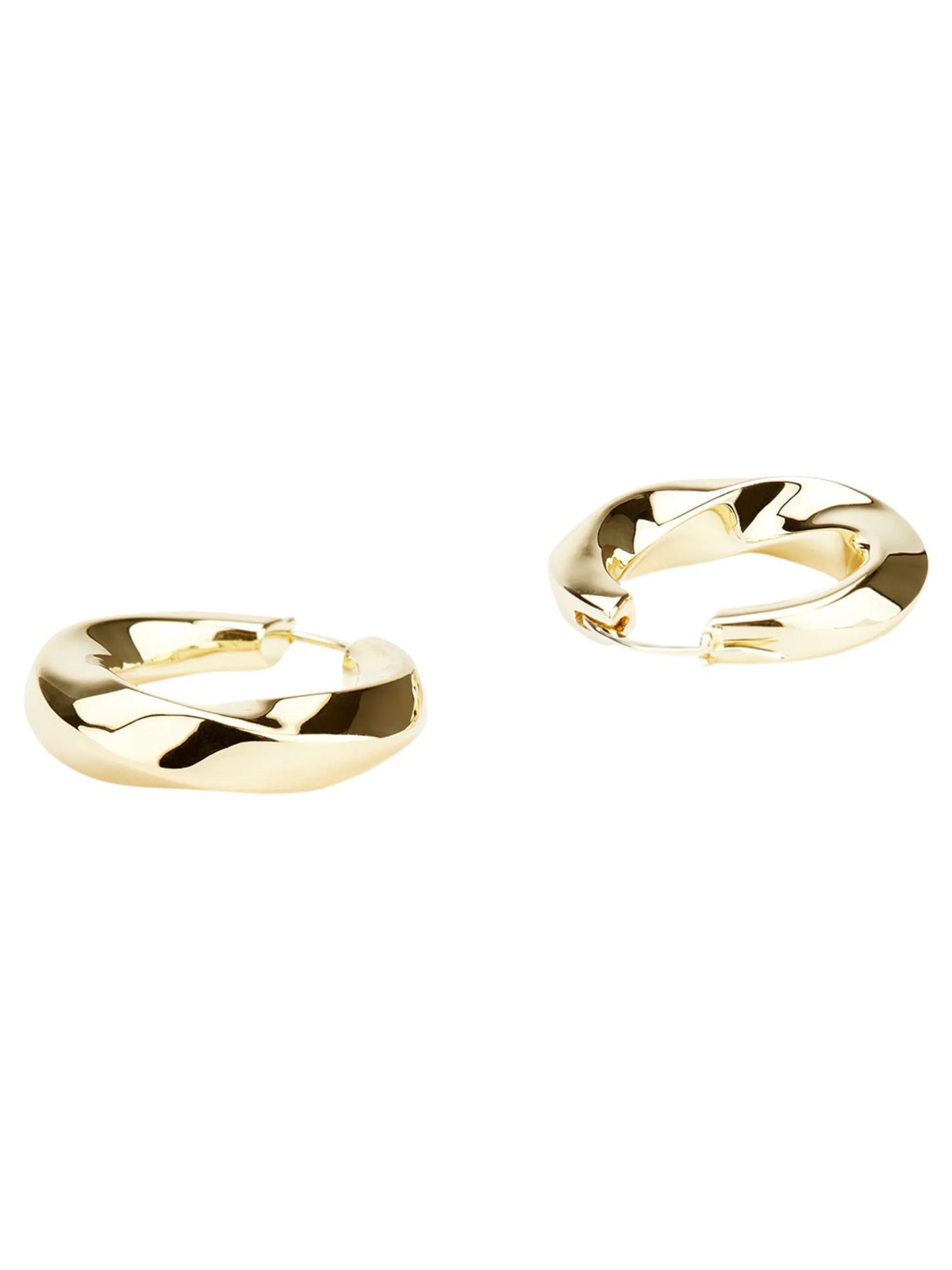 Infinity hoop earrings