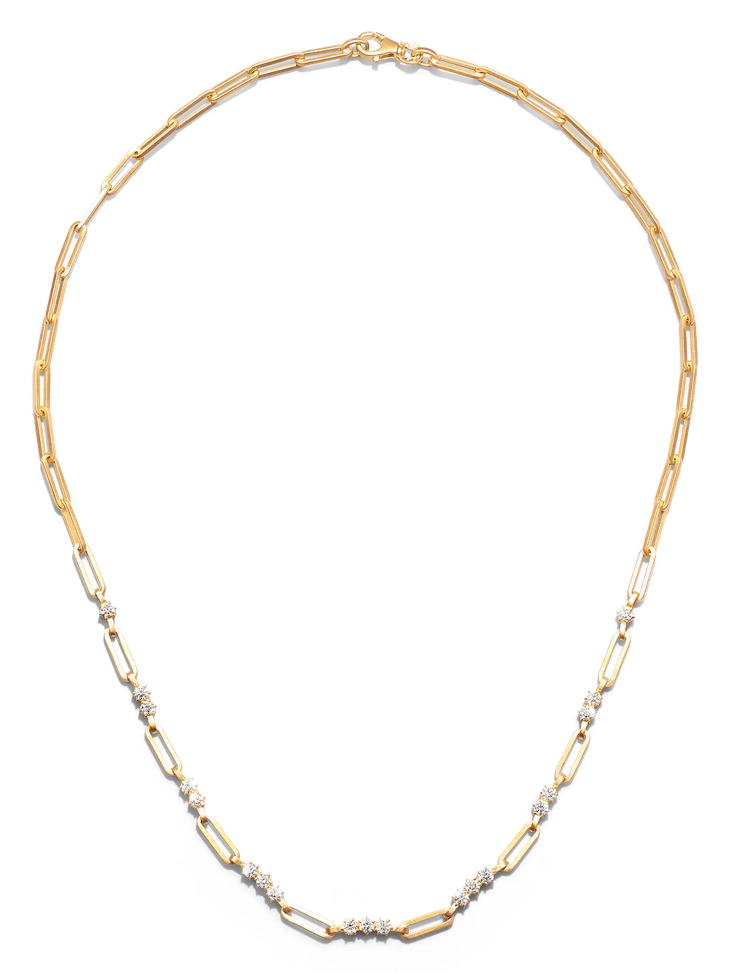 18K yellow gold Pia diamond necklace