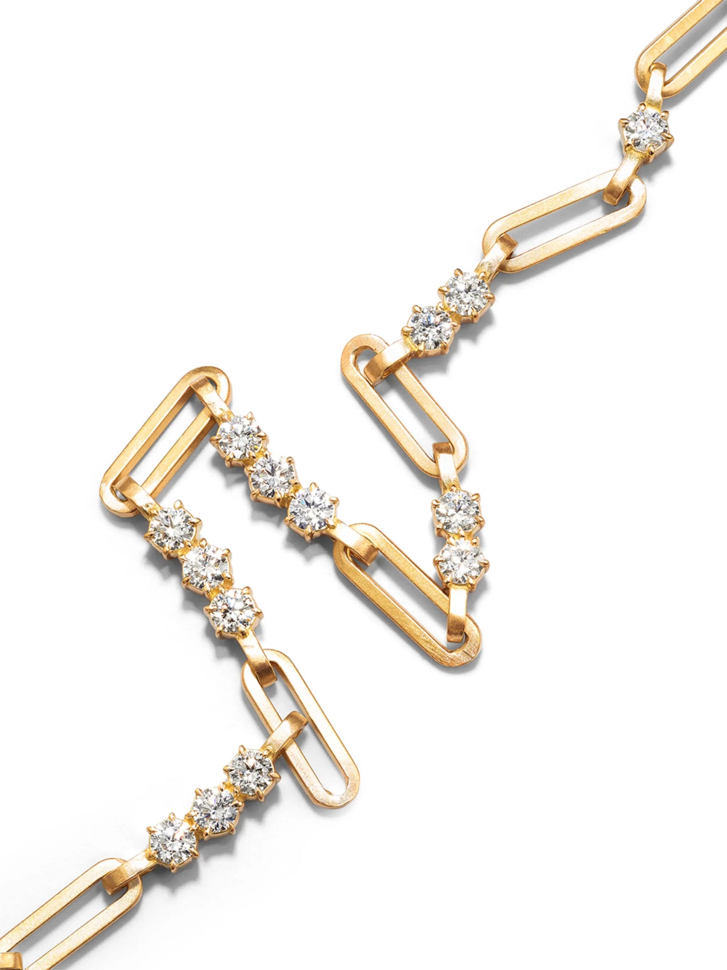 18K yellow gold Pia diamond necklace