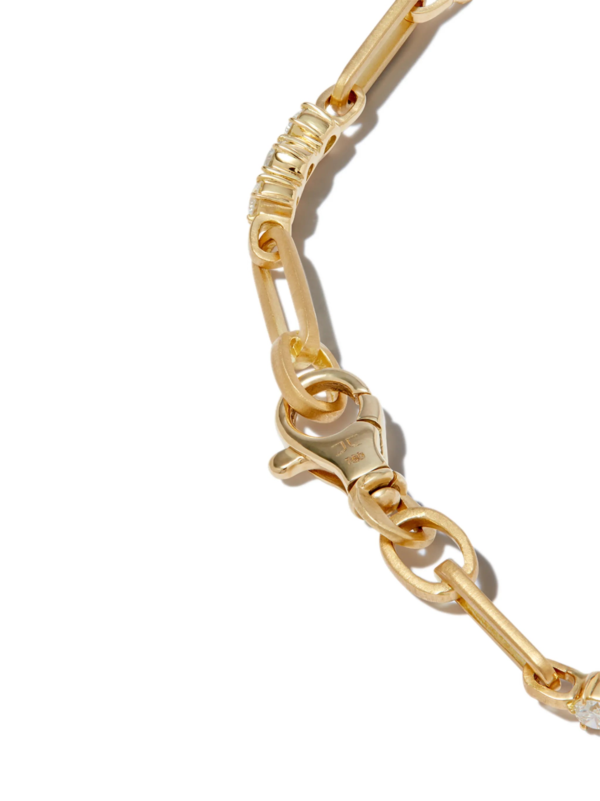 18kt yellow gold Pia chain diamond bracelet