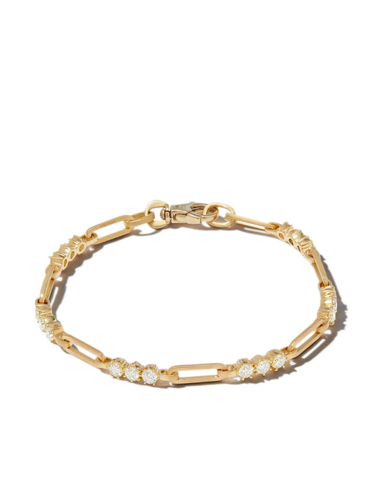 18kt yellow gold Pia chain diamond bracelet