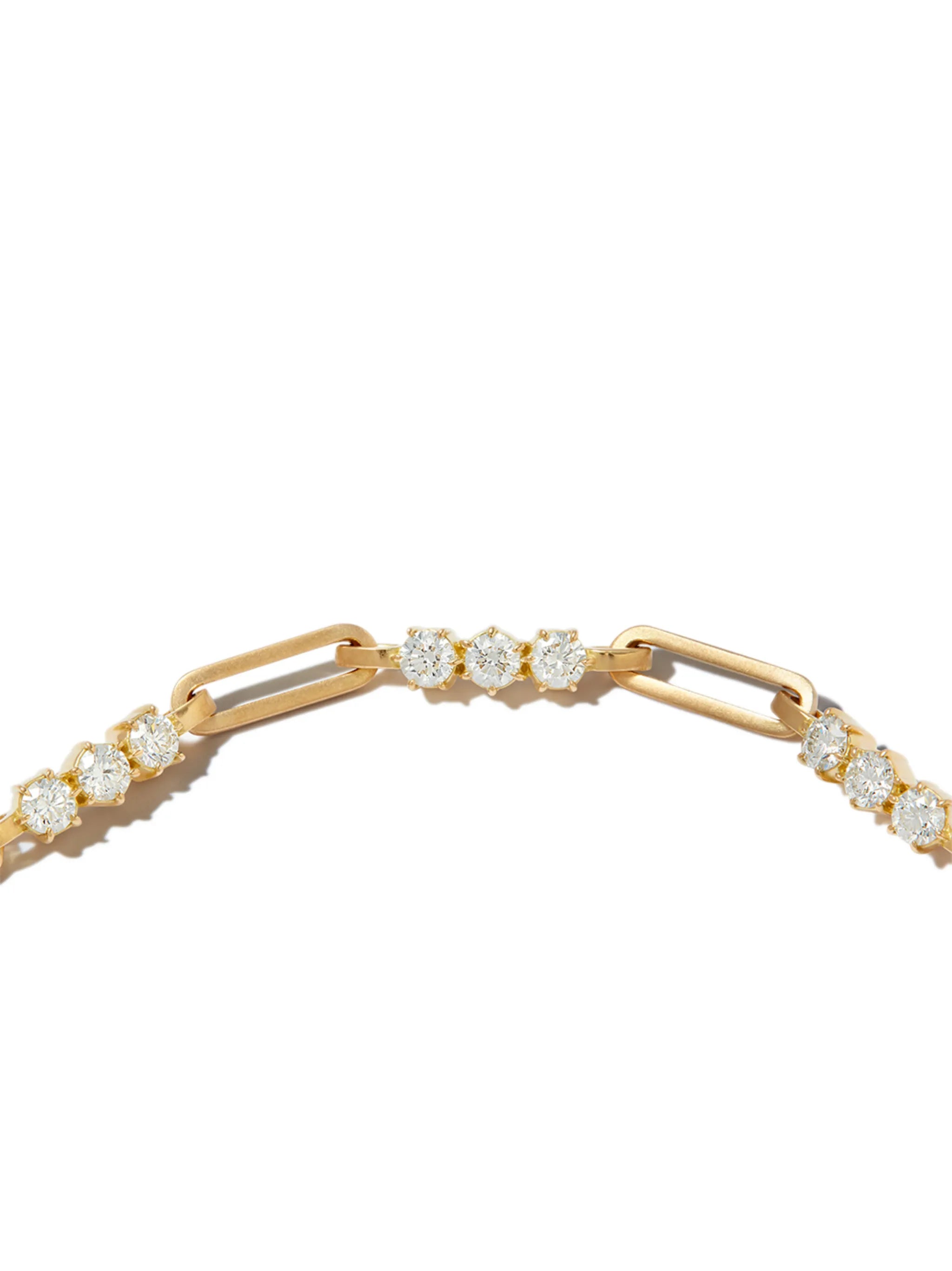 18kt yellow gold Pia chain diamond bracelet