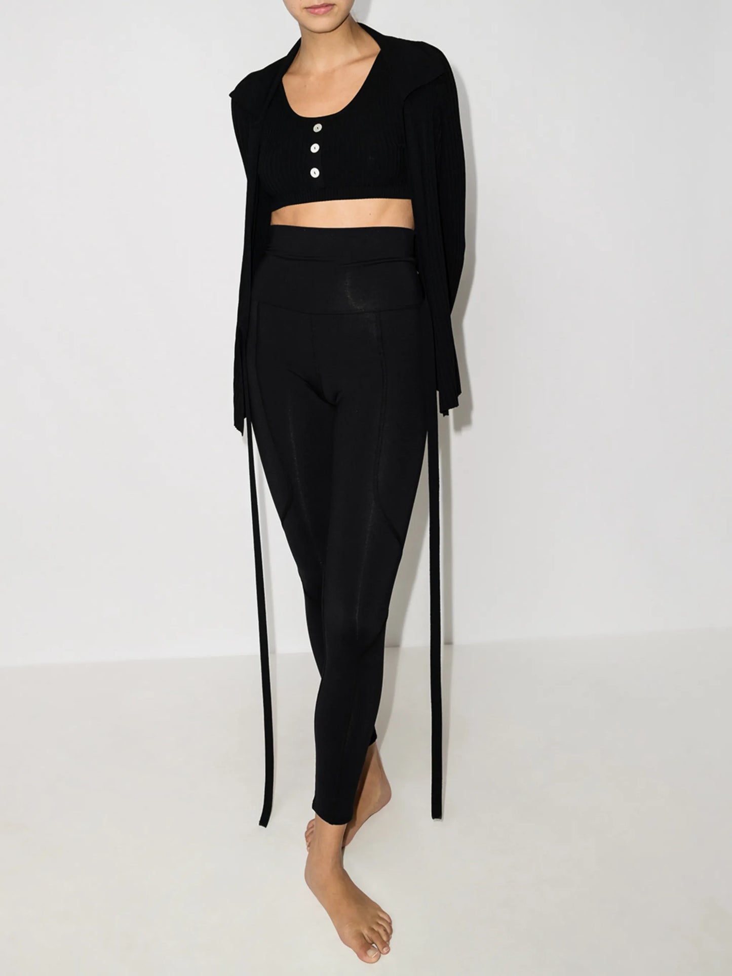 Geometric high-rise performance leggings