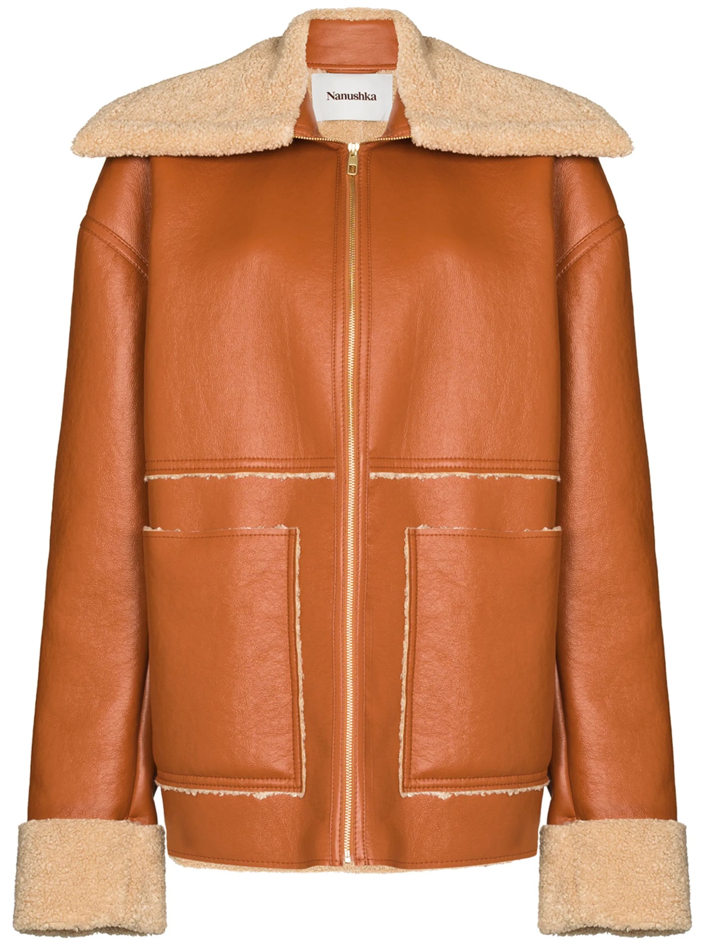 Beryl faux-fur trimmed jacket