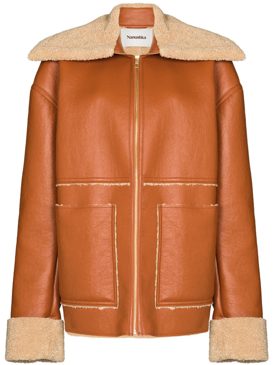 Beryl faux-fur trimmed jacket