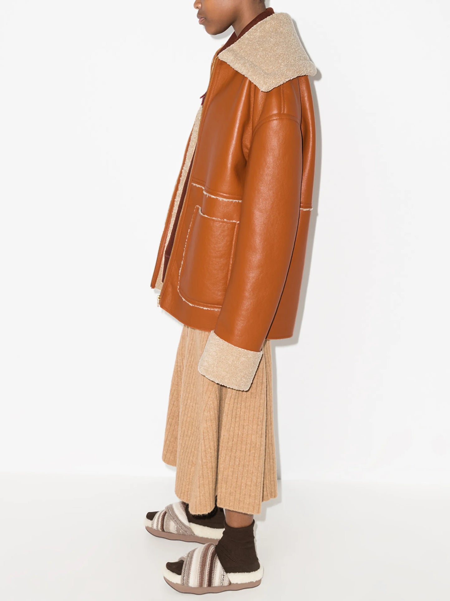 Beryl faux-fur trimmed jacket