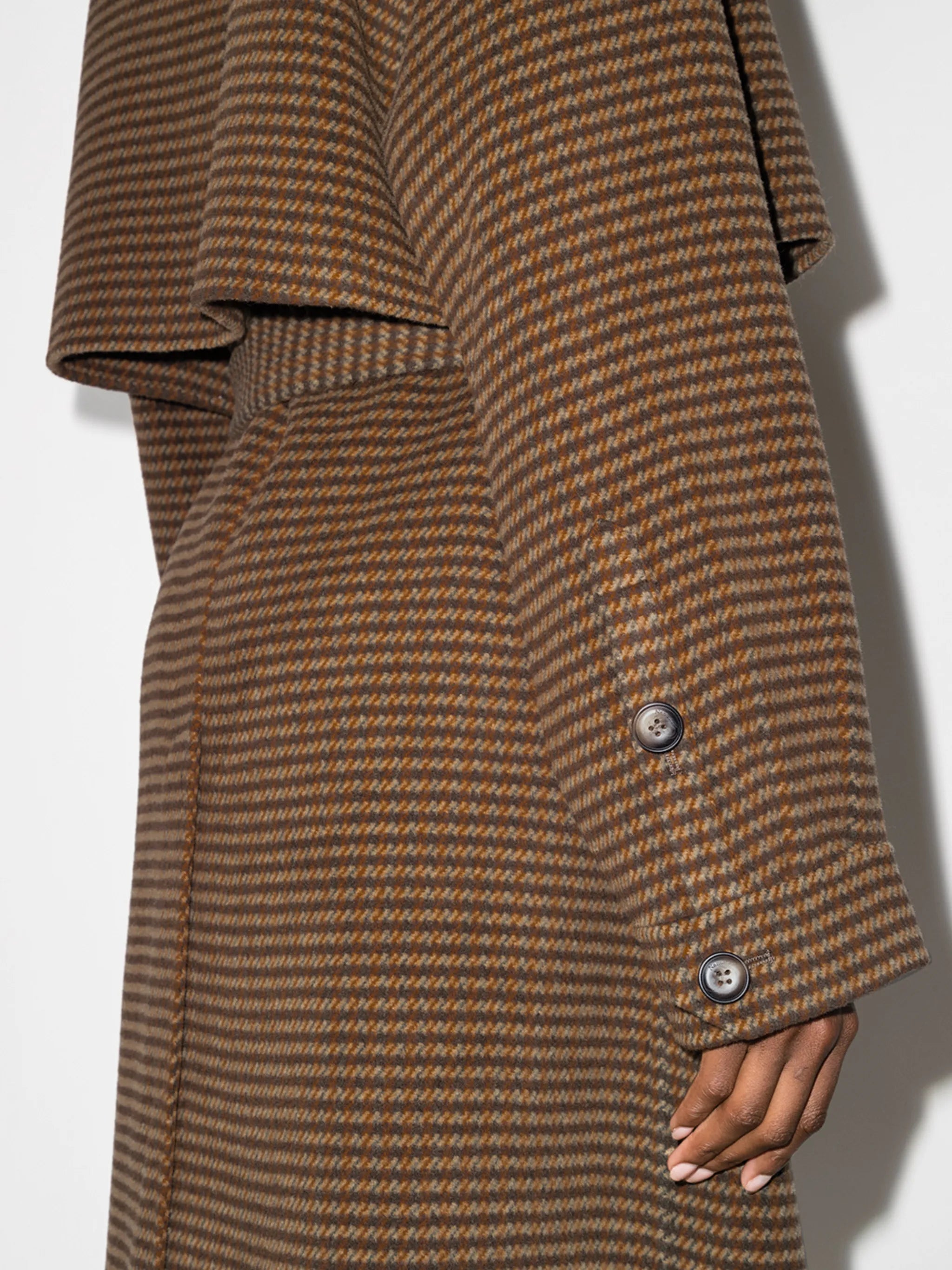 Ara check-pattern coat
