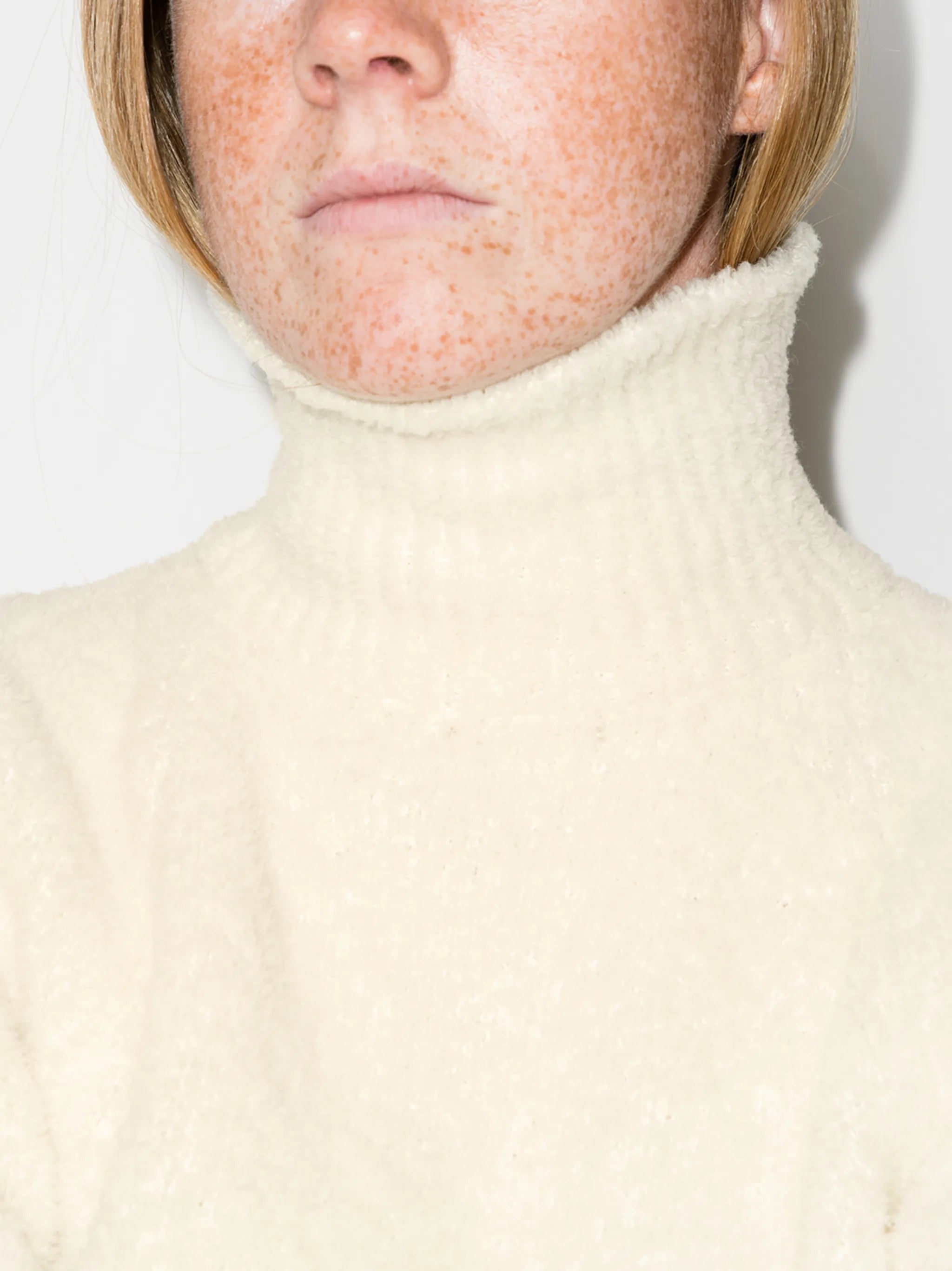 Miah fleece knitted jumper