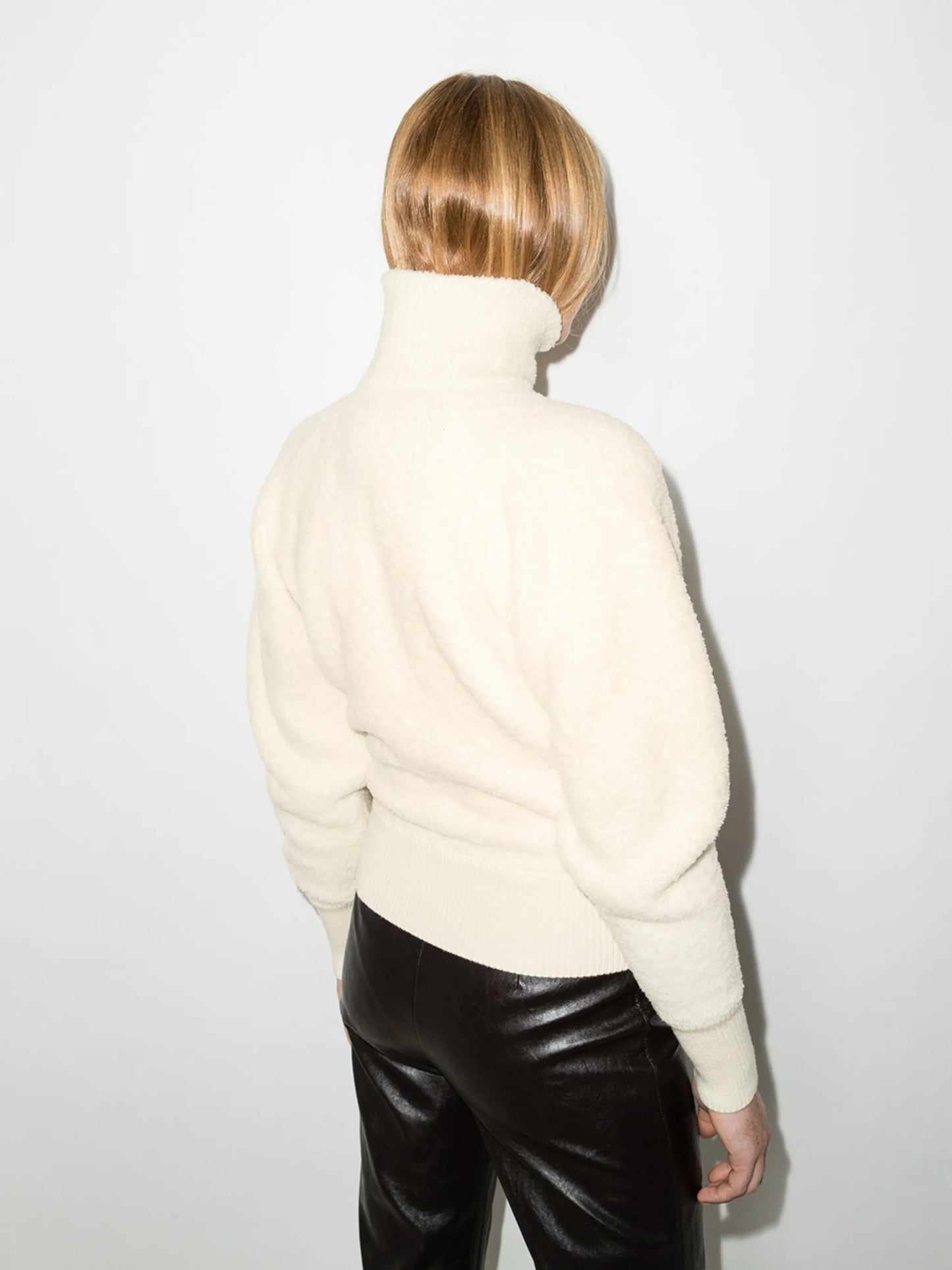 Miah fleece knitted jumper