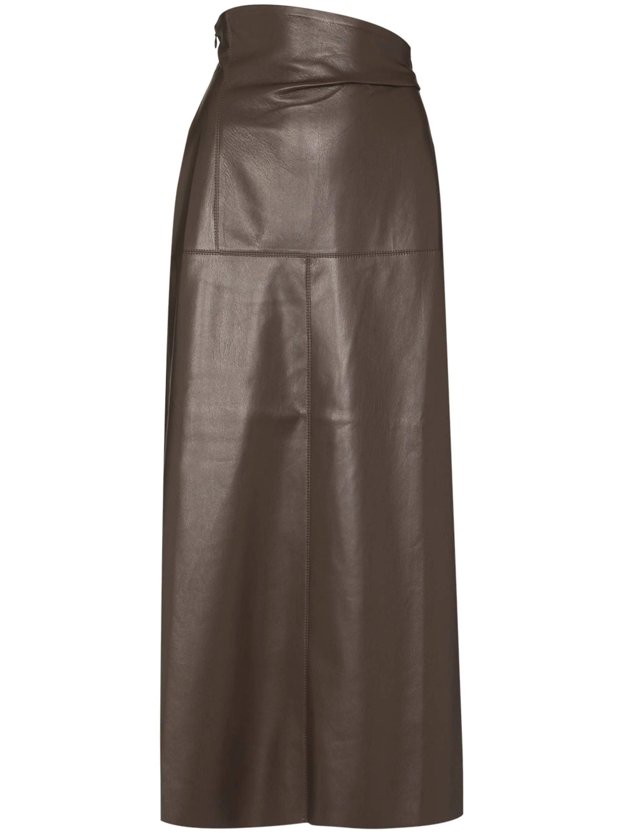 Melody asymmetric waist midi skirt