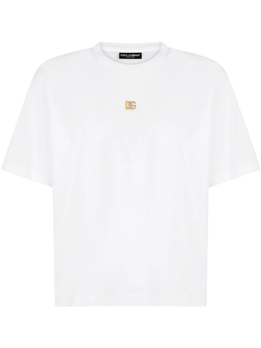 logo plaque cotton T-shirt