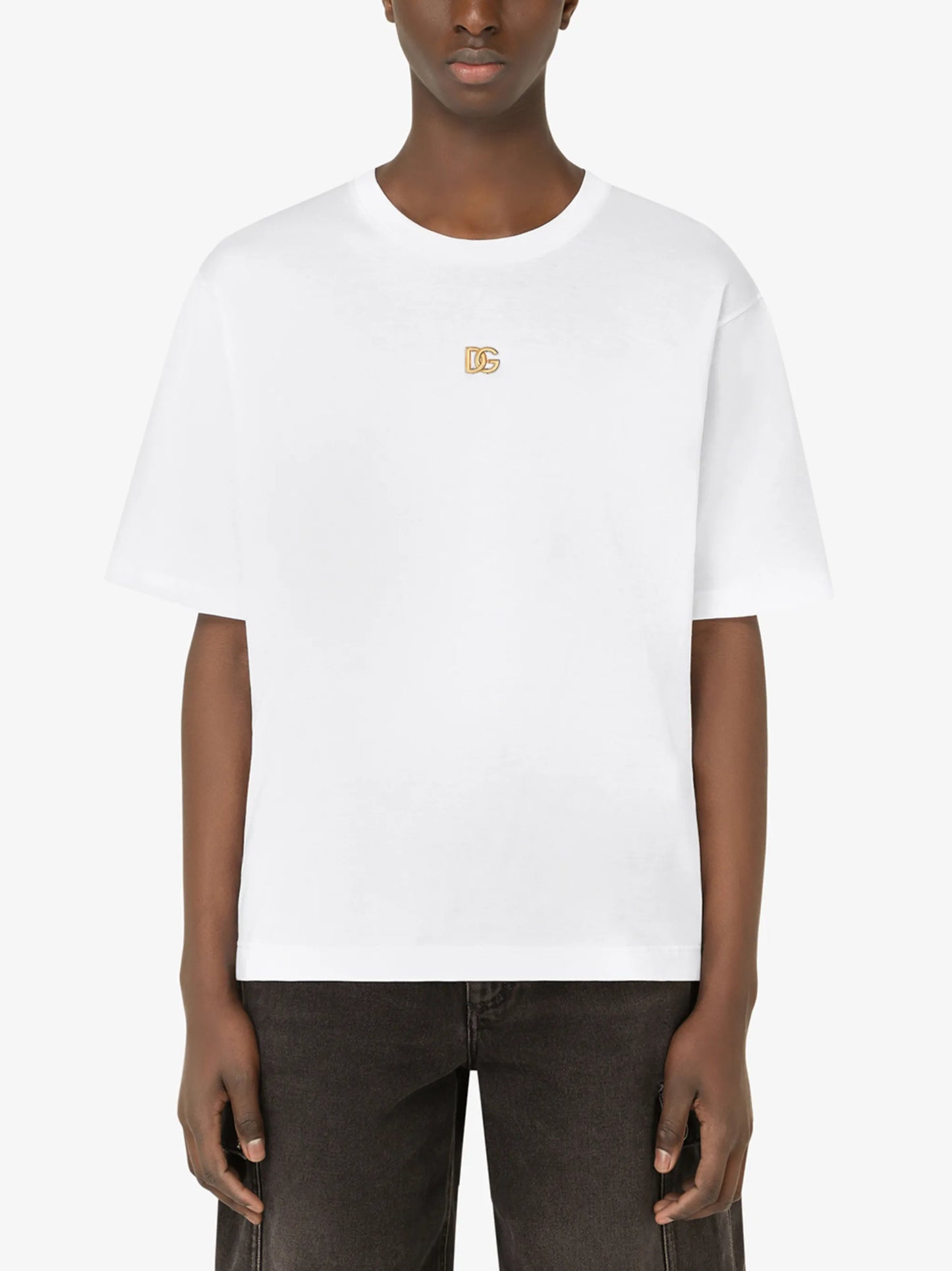 logo plaque cotton T-shirt