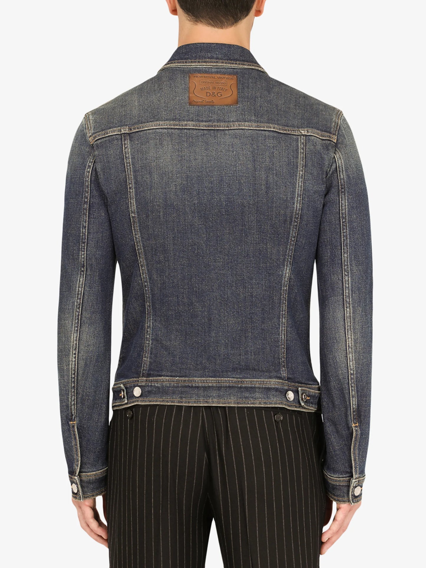 logo-appliqué denim jacket