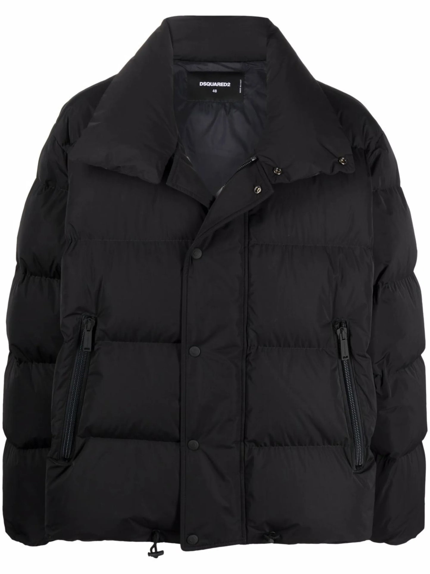 logo-print puffer coat