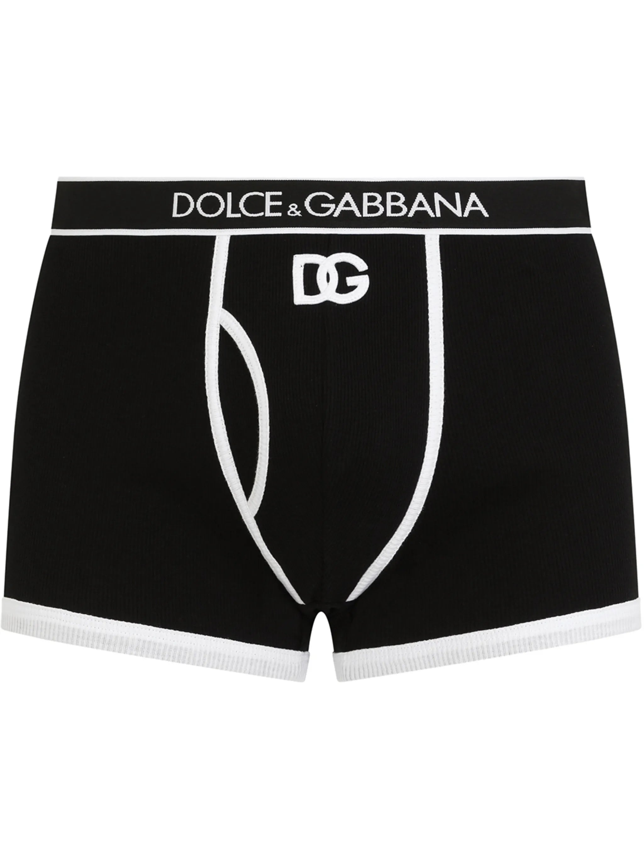 DG-logo ribbed boxer briefs