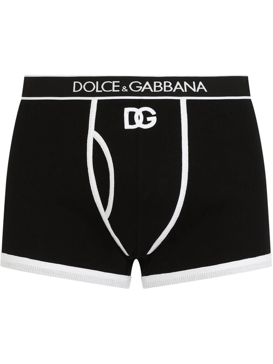 DG-logo ribbed boxer briefs