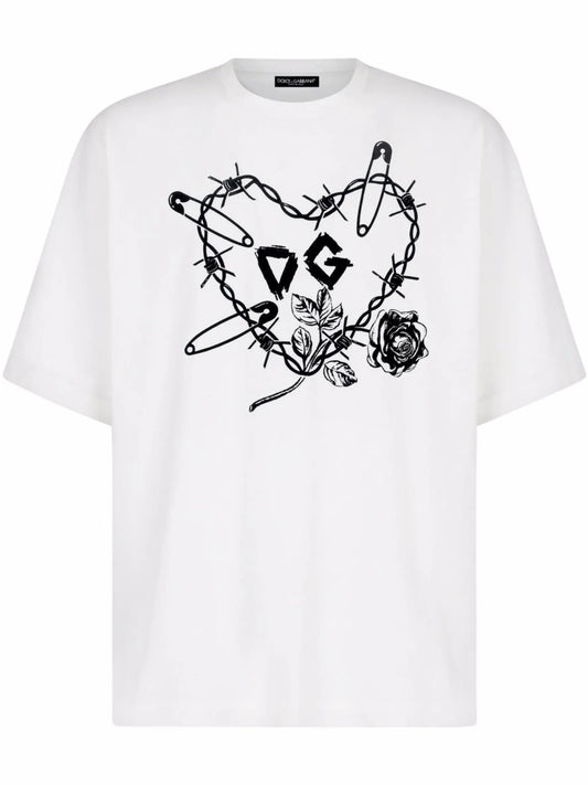 graphic-print short-sleeve T-shirt