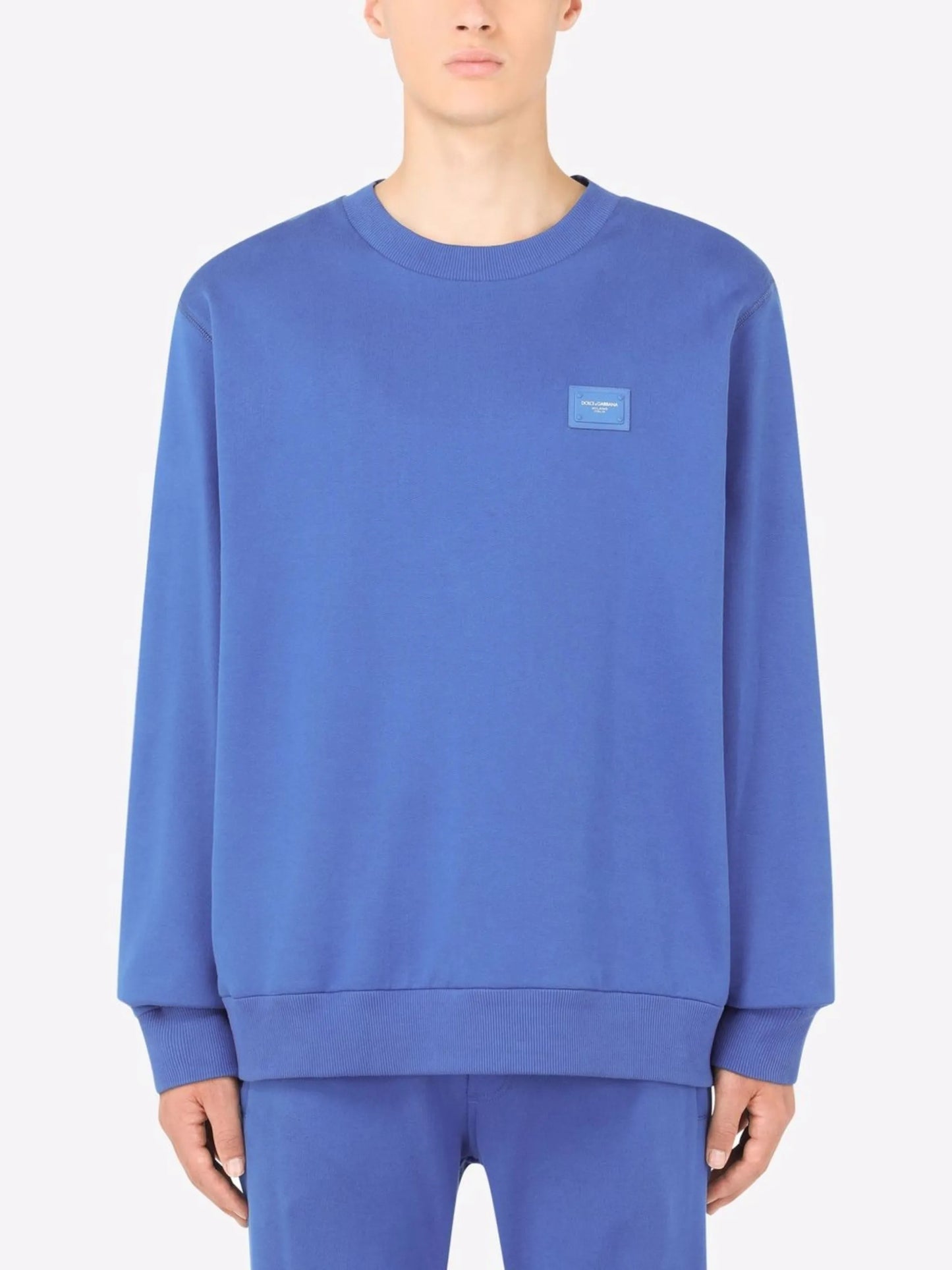 logo-tag cotton sweatshirt
