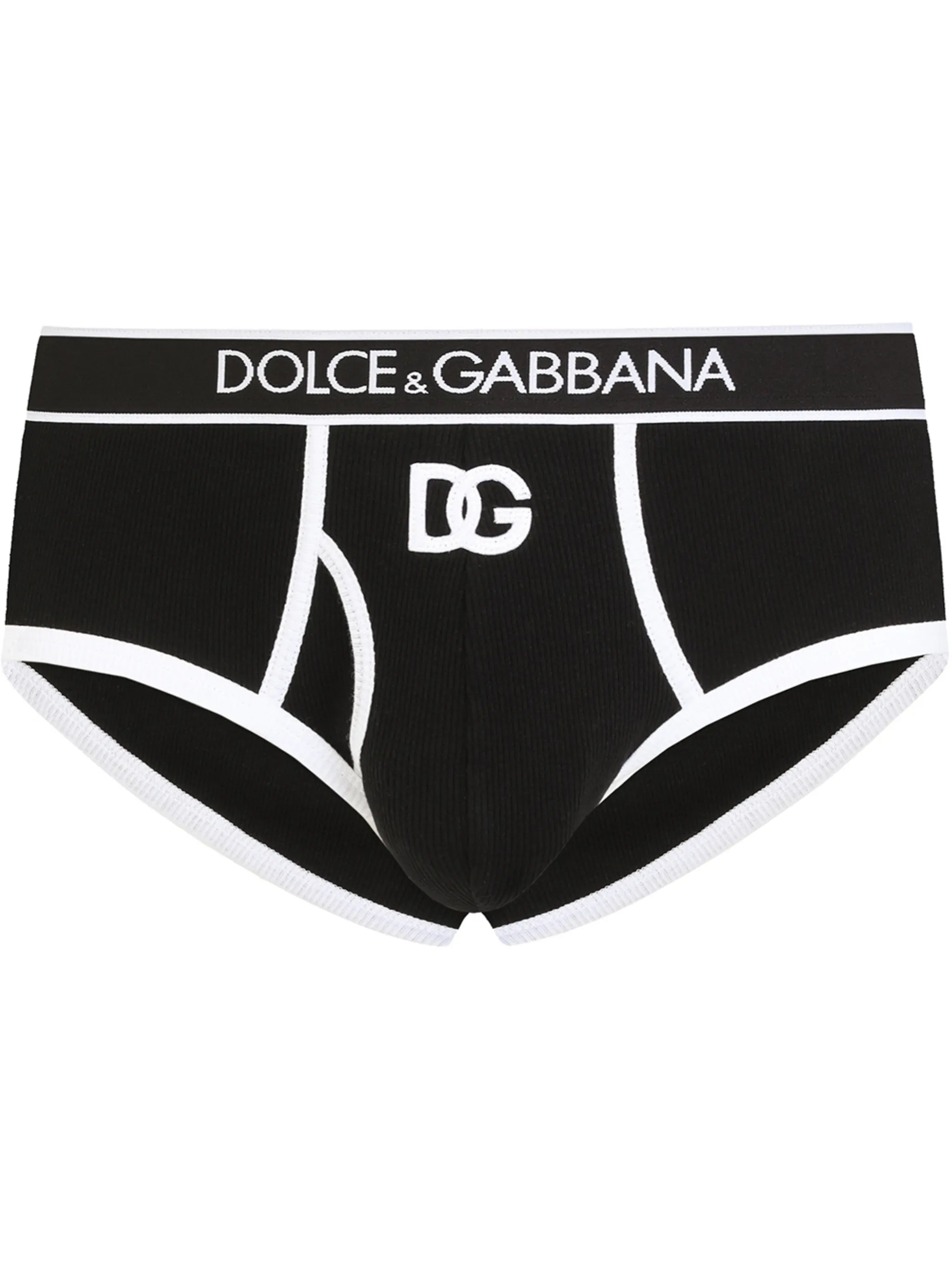 Brando logo-patch ribbed briefs