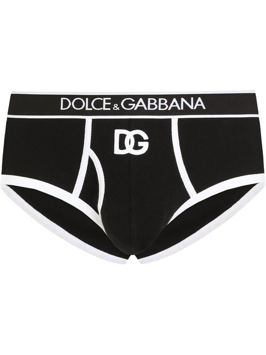 Brando logo-patch ribbed briefs