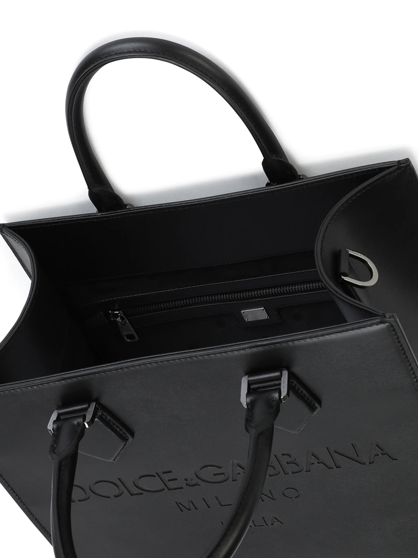 Edge leather tote bag
