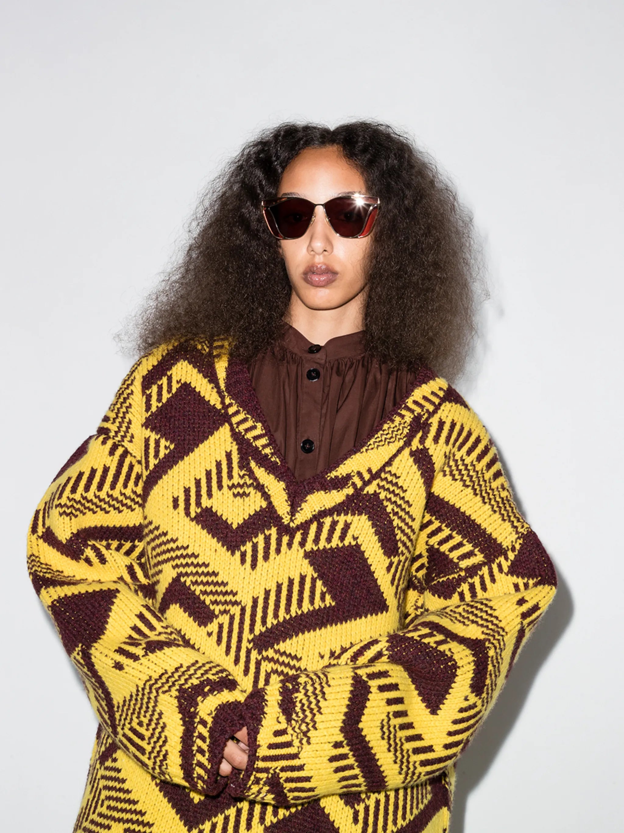 Gemma oversized-frame sunglasses