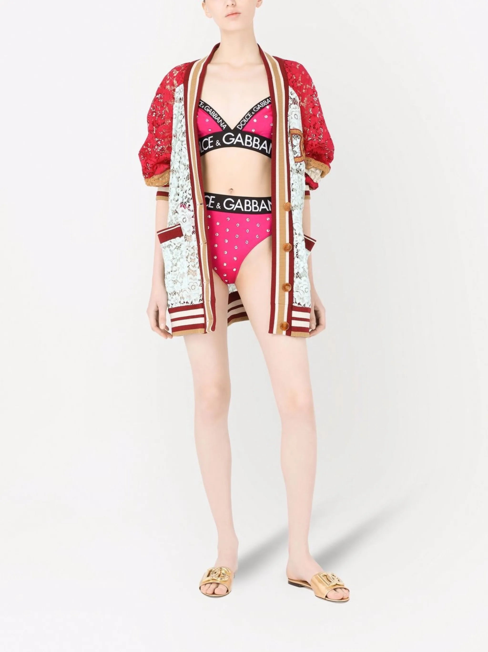 rhinestone-embellished high-waisted briefs