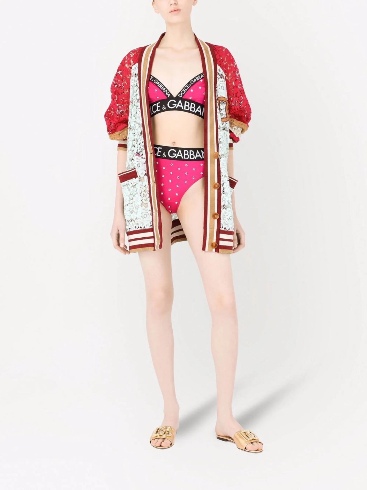 rhinestone-embellished high-waisted briefs