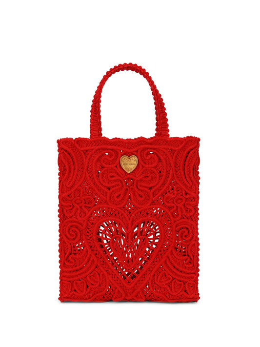 small Beatrice cordonetto-lace tote bag