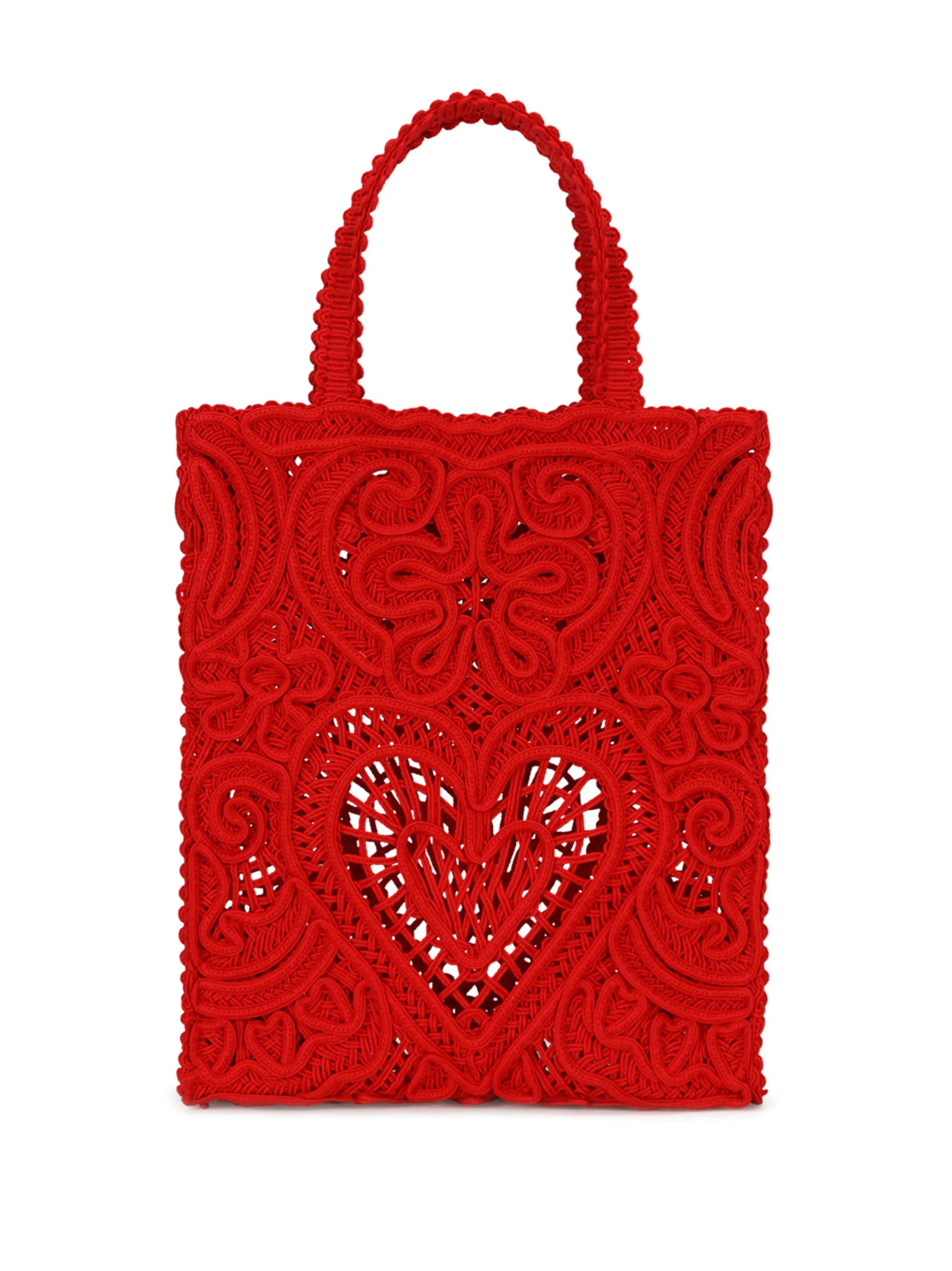 small Beatrice cordonetto-lace tote bag
