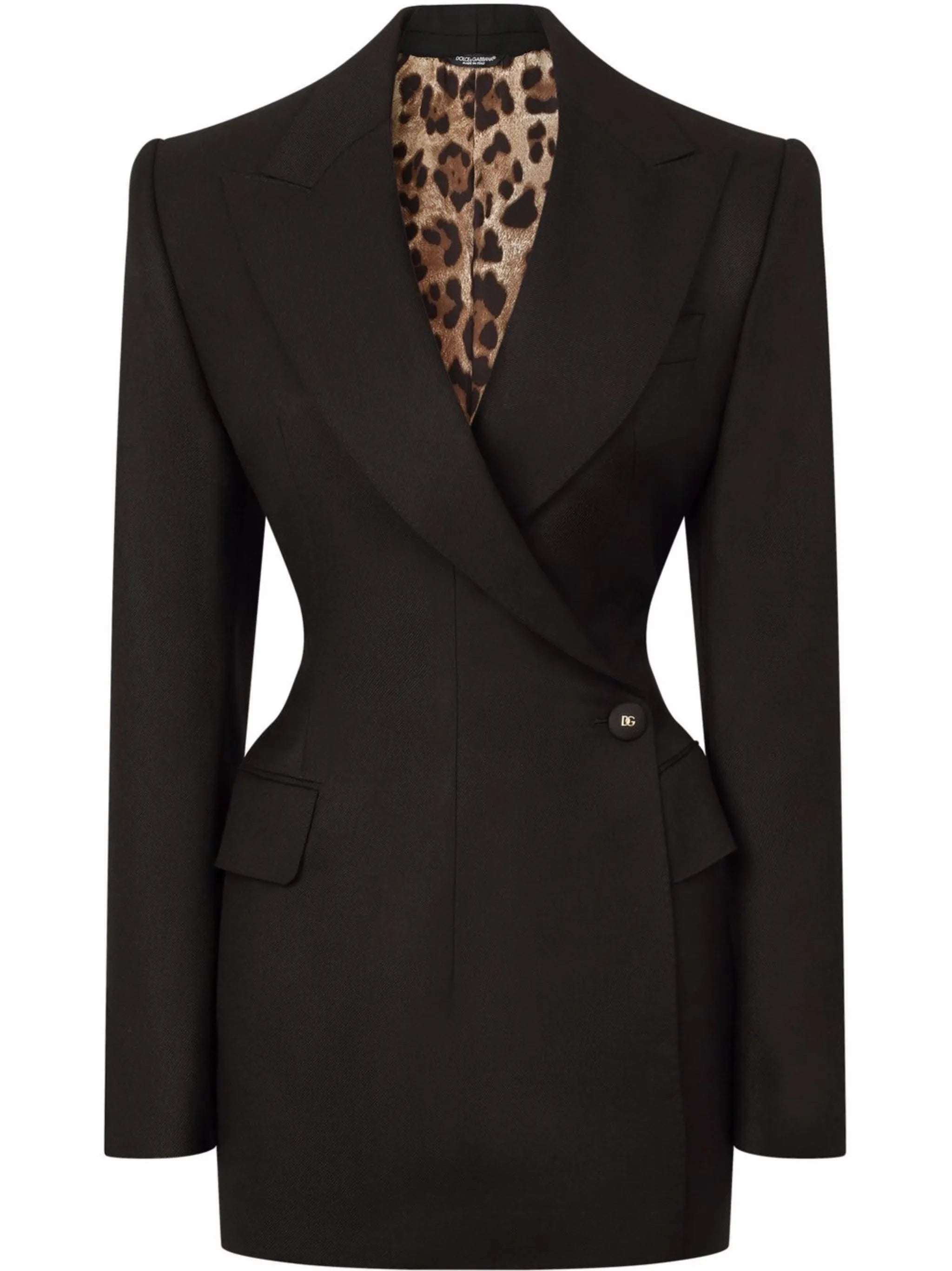 double-breasted wool blazer