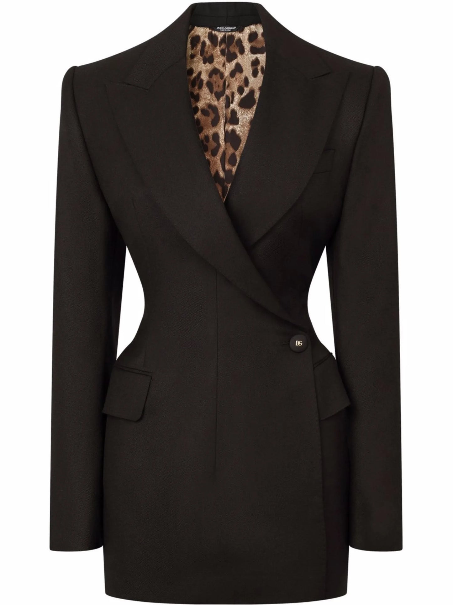 double-breasted wool blazer
