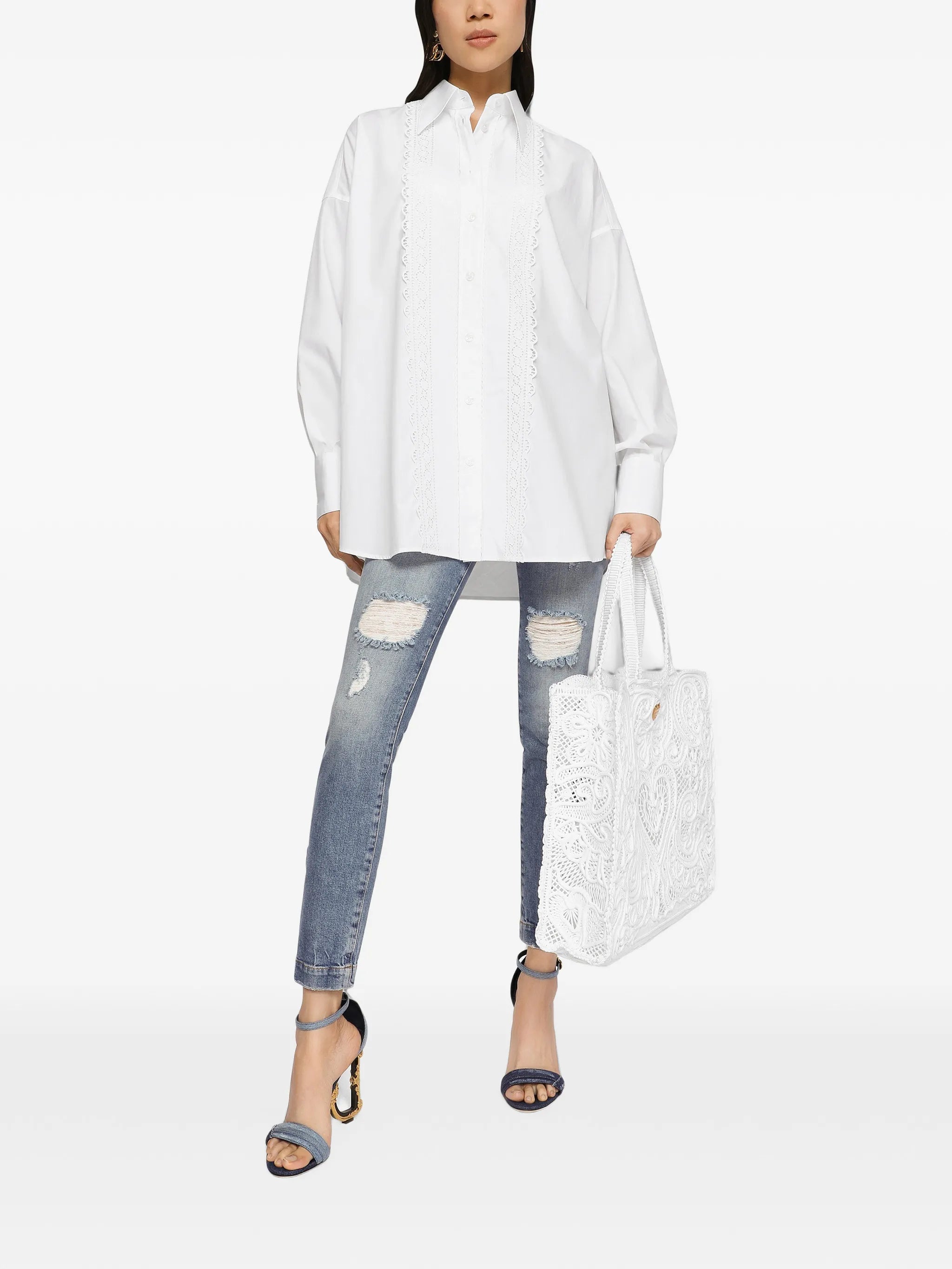 Audrey distressed skinny jeans