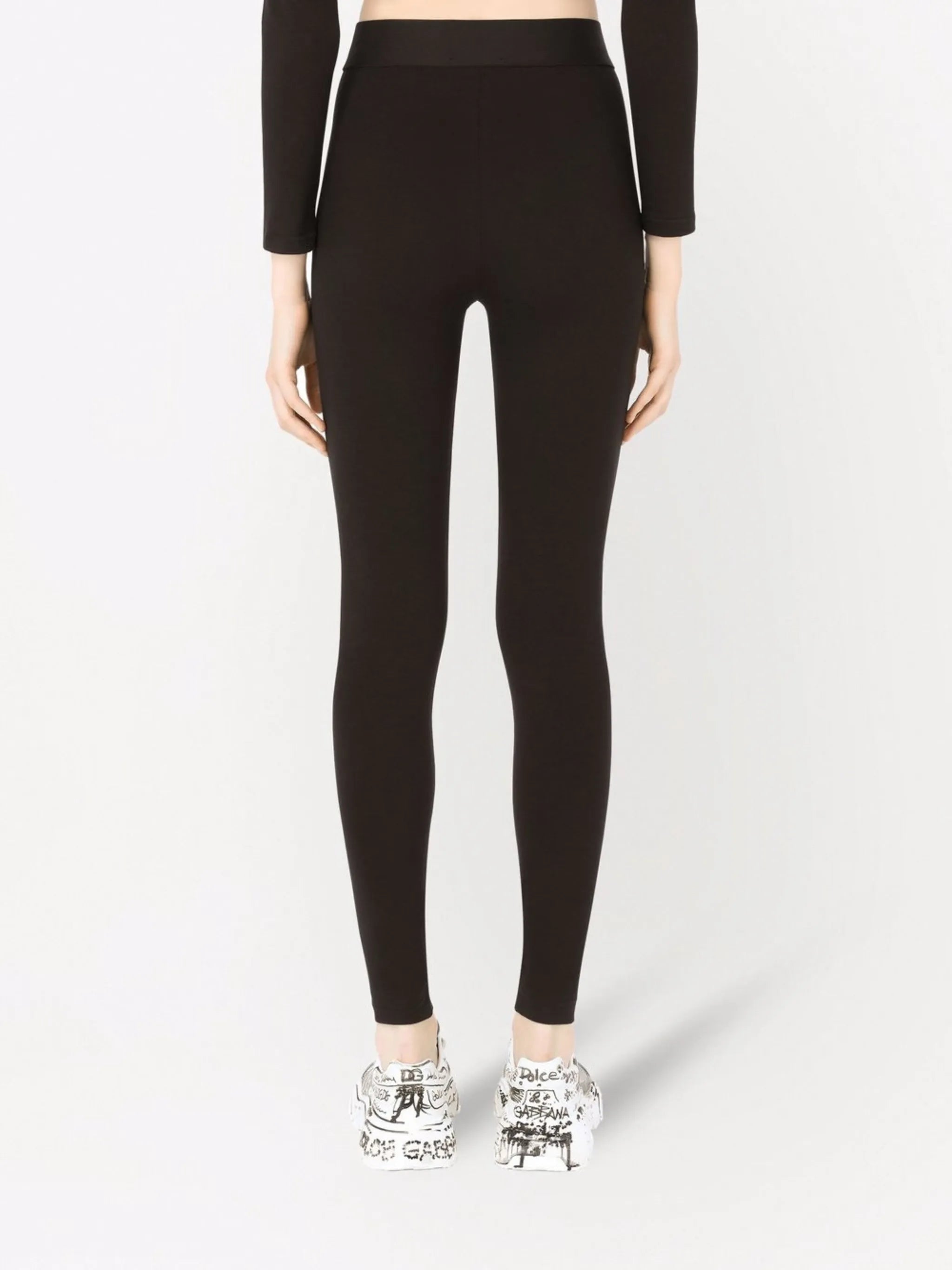 logo-waistband jersey leggings