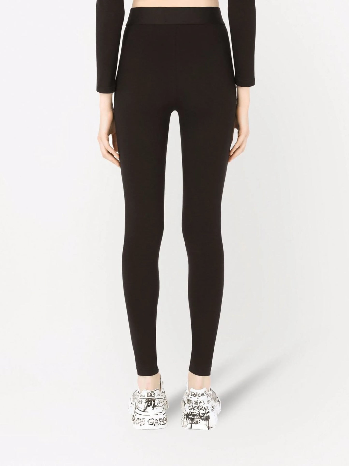 logo-waistband jersey leggings