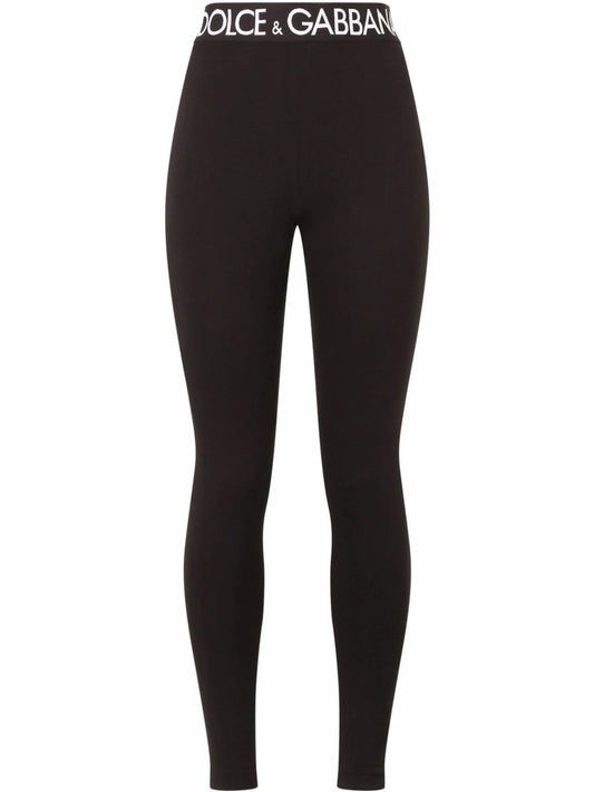 logo-waistband jersey leggings