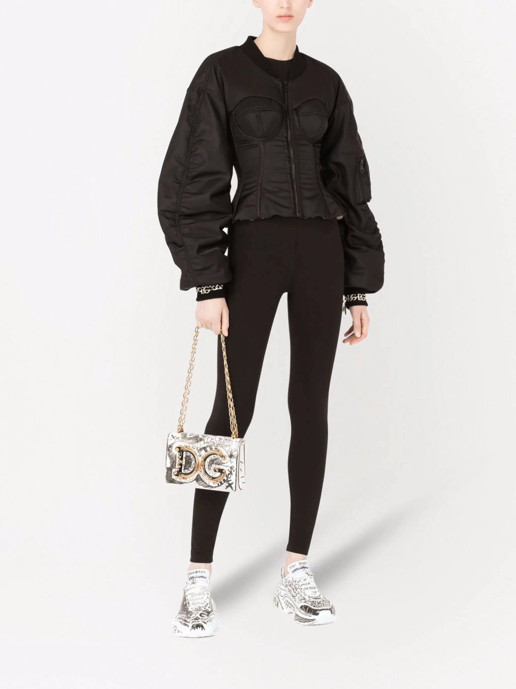 logo-waistband jersey leggings