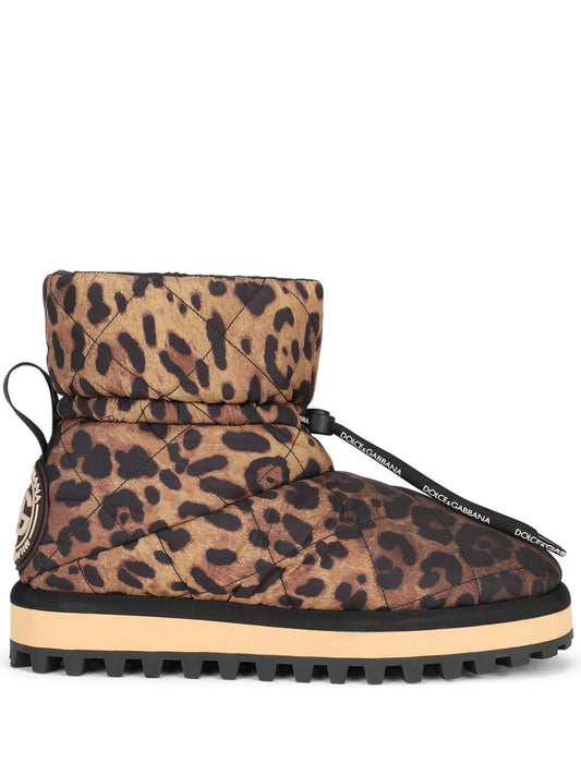City leopard-print ankle boots