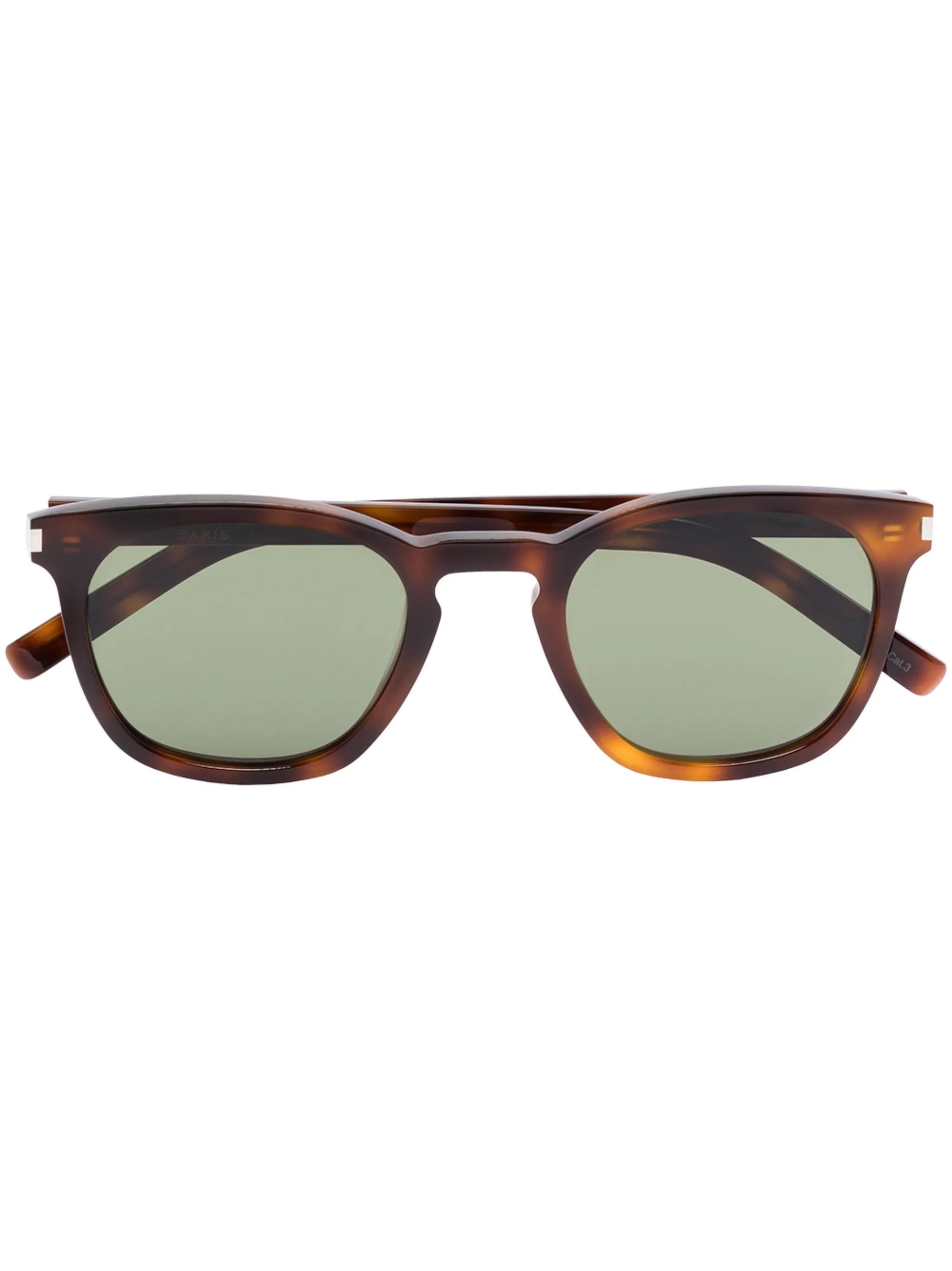 square-frame tortoiseshell sunglasses