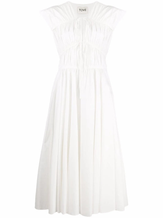 Phoebe organic cotton white dress
