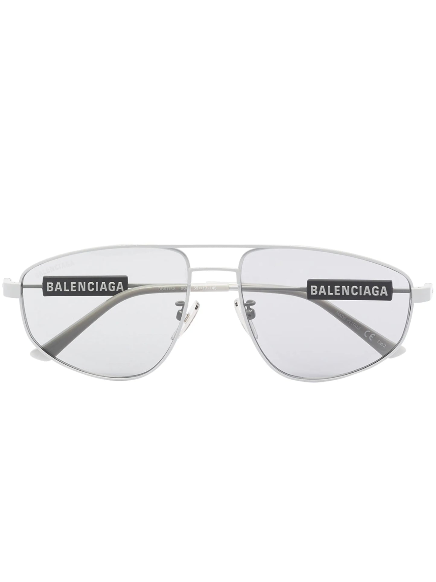 double-bridge pilot-frame sunglasses