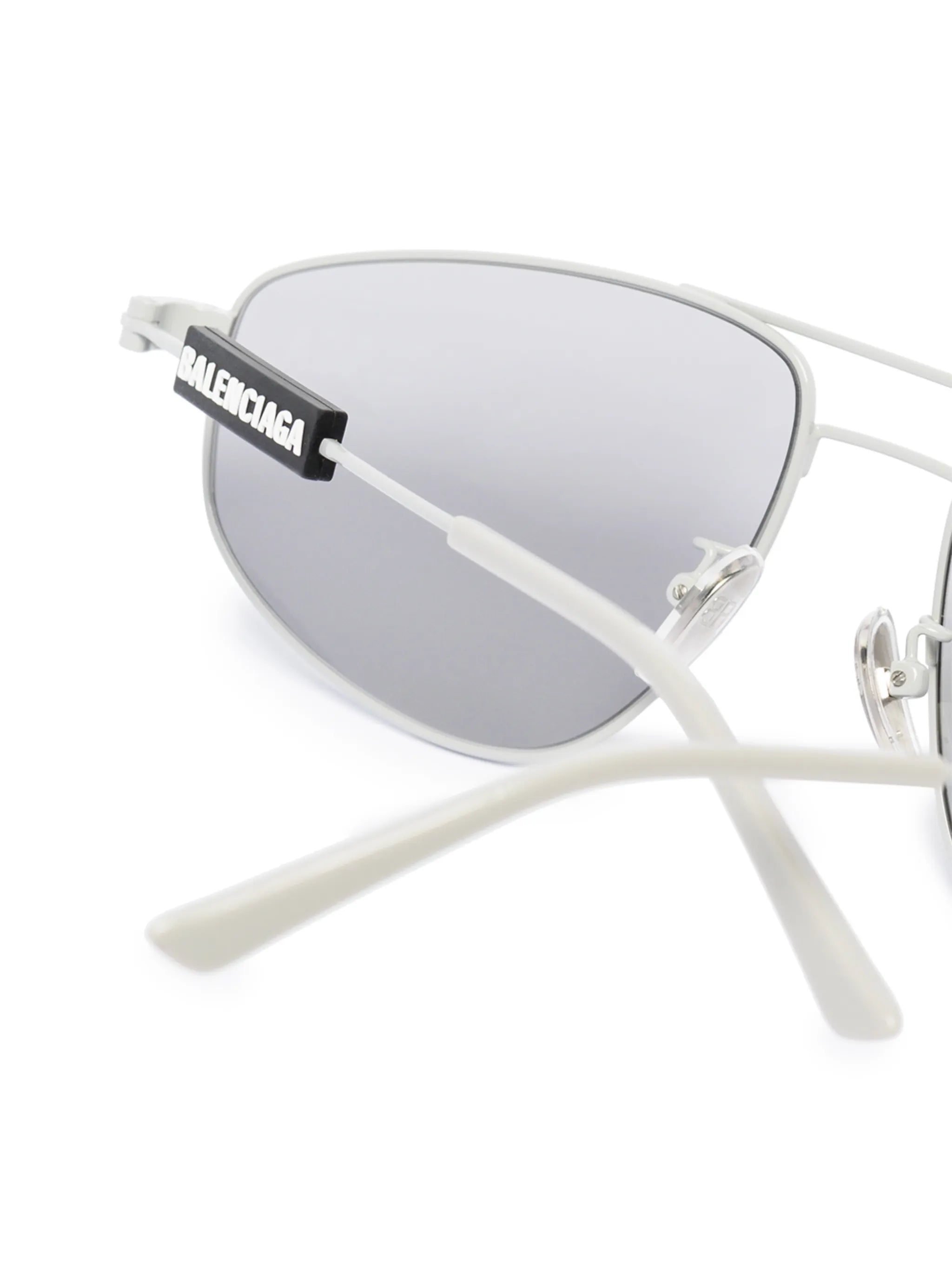 double-bridge pilot-frame sunglasses