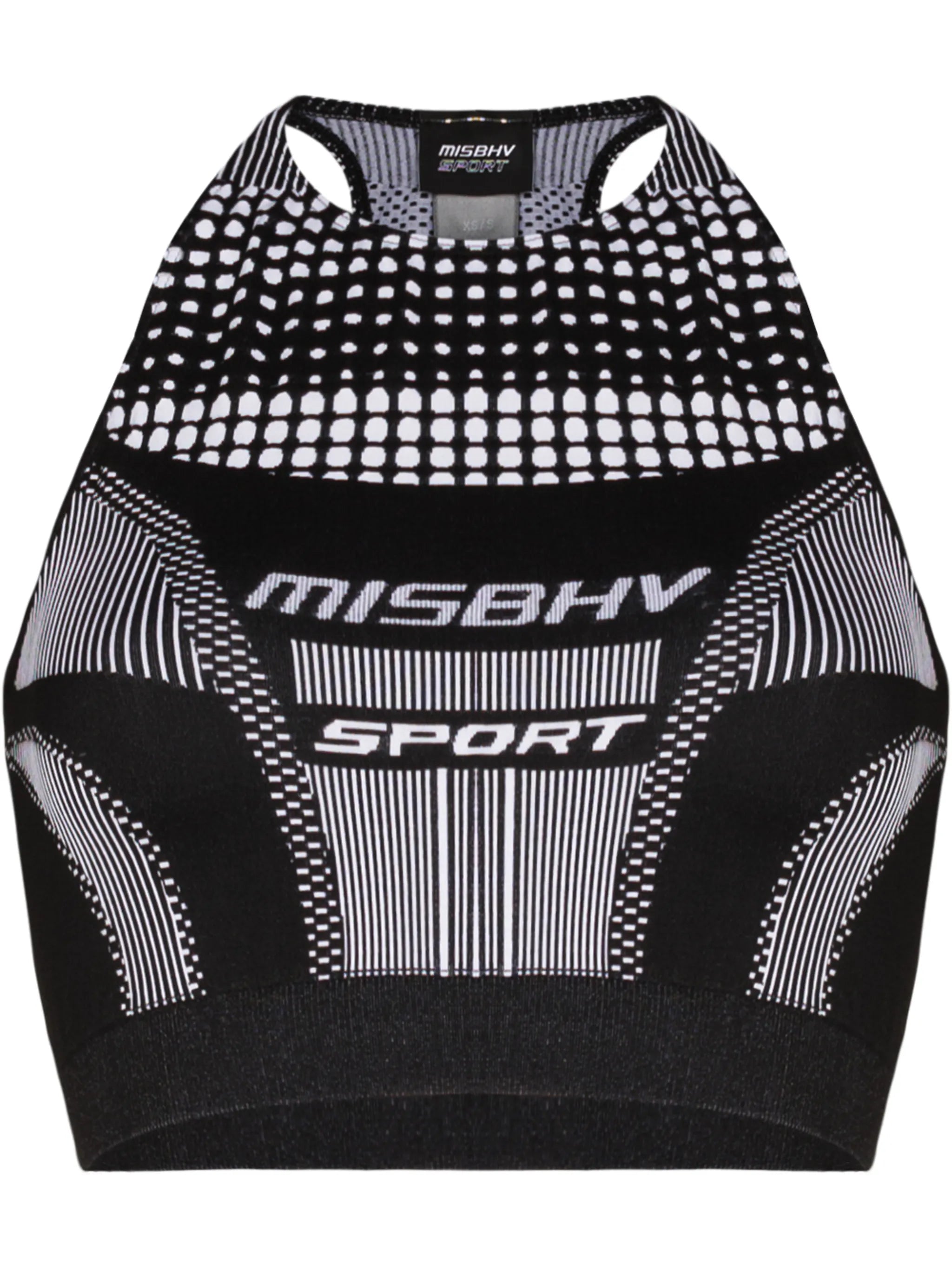 logo halterneck sports bra